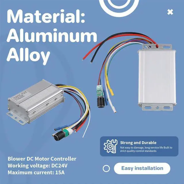 Alt view image 3 of 4 - Blower Driver Motor Controller DC Brushless Motor Driver DC Motor Controller With Switch 24V 15A 360W DC Brushless Motor D