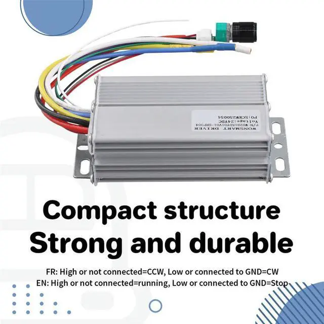 Alt view image 4 of 4 - Blower Driver Motor Controller DC Brushless Motor Driver DC Motor Controller With Switch 24V 15A 360W DC Brushless Motor D