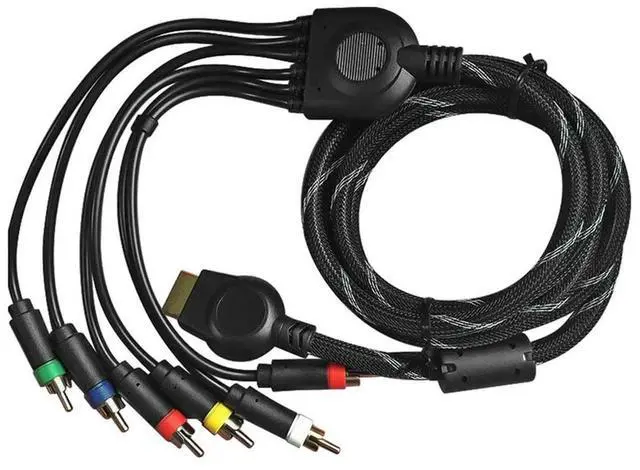 Alt view image 3 of 3 - Component Cable 1.8M High Resolution AV Cable Game Cable Accessories For PS PS2 PS3