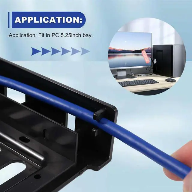 Main image of 2 X USB 3.0 Front Panel with 3.5Inch Device/HDD or 2.5Inch SSD/HDD to 5.25 Floppy to Optical Drive Bay Tray Bracket