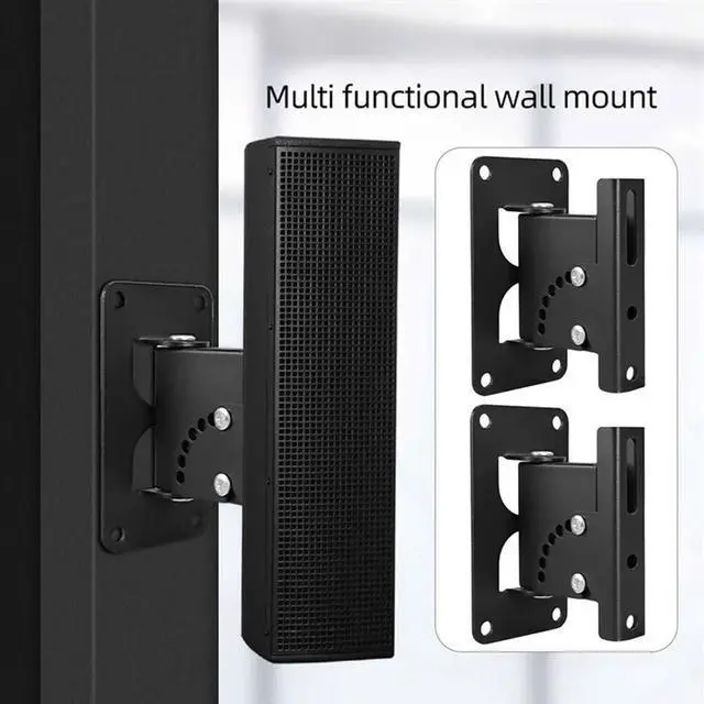 Alt view image 2 of 4 - For Home Office KTV Sound System- Speaker Wall Mounting Bracket, 2Pcs Ceiling Mount Angle Adjustment Household Support