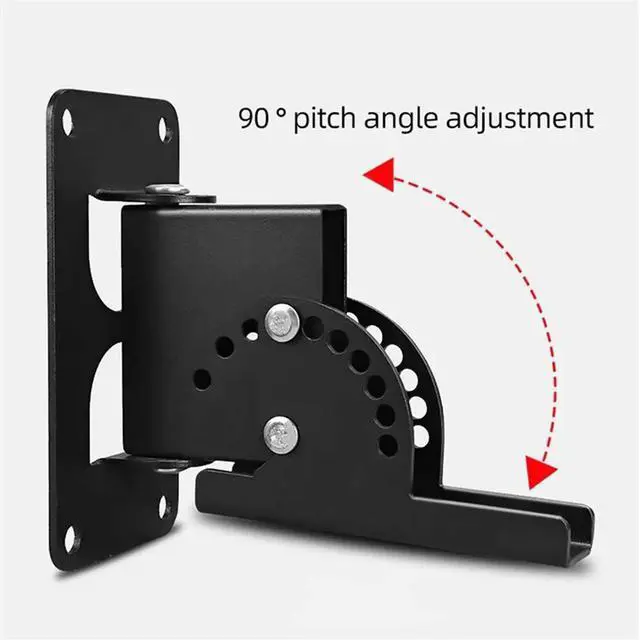 Alt view image 3 of 4 - For Home Office KTV Sound System- Speaker Wall Mounting Bracket, 2Pcs Ceiling Mount Angle Adjustment Household Support