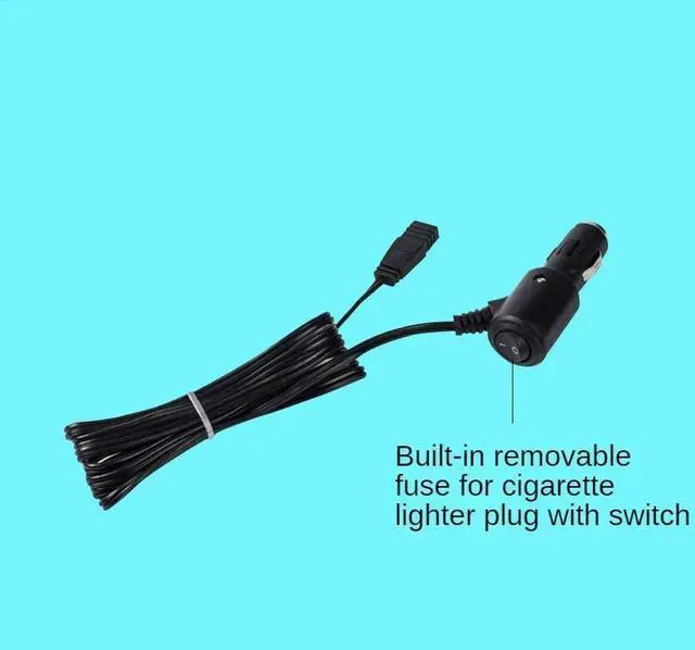 Alt view image 3 of 3 - 2M Power Cable Cord Lead for Car Monitor / Camera 12V 24V DC Plug Car Cigarette Lighter Charger