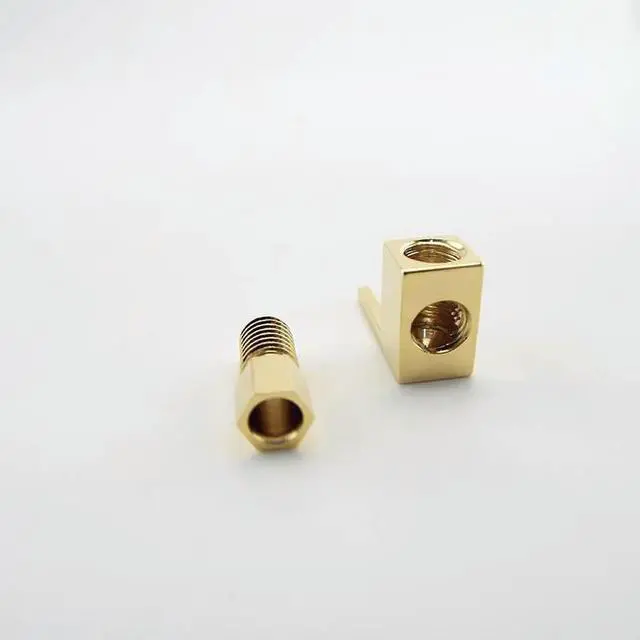 Alt view image 3 of 3 - 5pcs Y Spade Right Angle 4mm Banana Plug Speaker Cable Gold Plated for Audio Connector Wire Electrical Socket Plugs Adaptors L1