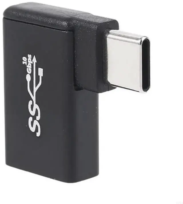 Alt view image 4 of 4 - Aluminum Adapter USB A Female to 90 Degree 3.1 Type C Male Converter Fit for phone Tablet Flash Drives Keyboard