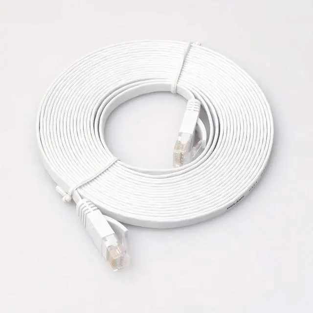Main image of 15m CAT6 Flat Ethernet Cable RJ45 Lan Cable Networking Ethernet Patch Cord CAT 6 Network Cable for Computer Router Laptop