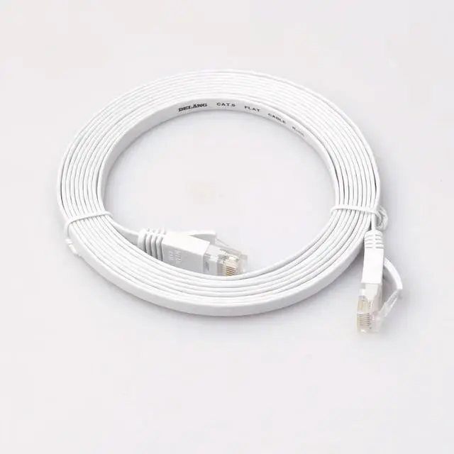 Alt view image 2 of 3 - 15m CAT6 Flat Ethernet Cable RJ45 Lan Cable Networking Ethernet Patch Cord CAT 6 Network Cable for Computer Router Laptop
