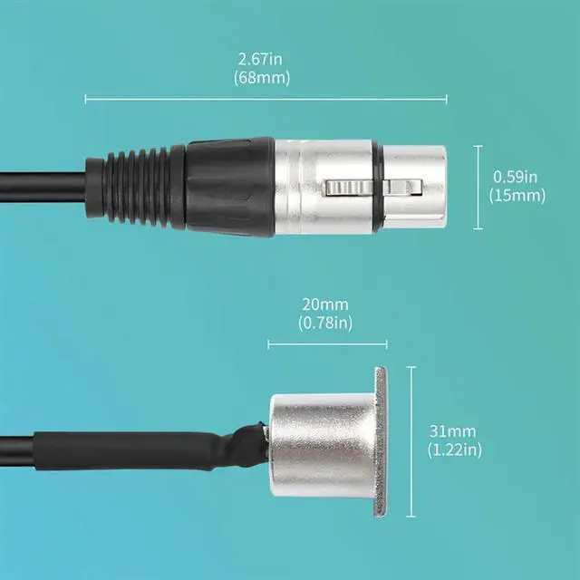 Alt view image 2 of 3 - For Premium Stage Box, Patch Panel D XLR Cable(D Type XLR) Pass Through Connector, 2 Pack, Male Female Design For