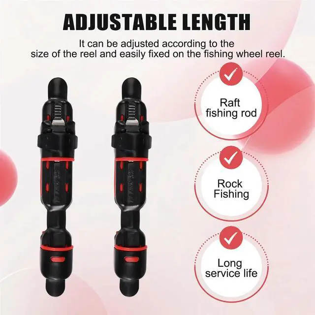 Alt view image 2 of 3 - 12Pcs Reel Seat Deck Fishing Rod Clip Fitted Wheel Reel Rubber Cushion Tools Accessory Holder Fishing Tackle Rich