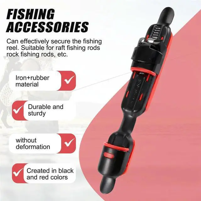 Main image of 12Pcs Reel Seat Deck Fishing Rod Clip Fitted Wheel Reel Rubber Cushion Tools Accessory Holder Fishing Tackle Rich