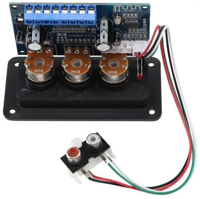 Alt view image 3 of 3 - 2.1 Channel Digital Power Amplifier Board+AUX Audio Cable 2X25w+50W BT5.0 Subwoofer Class D Amplifier Board DC12-20V