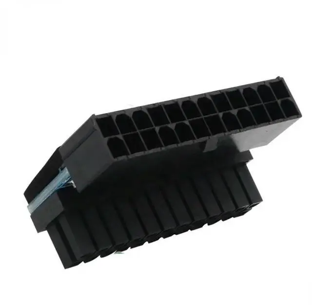 Main image of 24 Pin To 24pin Power Plug Adapter, 90 Degree ATX 24Pin, Modular for Power Supply Cables, Mainboard Motherboard Power Connectors