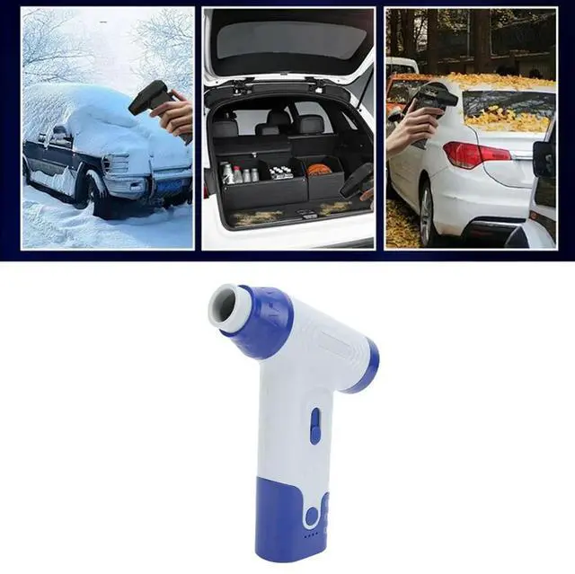 Alt view image 4 of 4 - Portable Stepless Speed Duster Mini Handheld Fan Rechargeable Turbo Fan For Deep Cleaning And Dust Removal White
