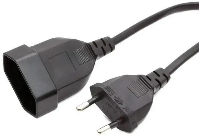 Main image of European Standard Extension Cable, European Two Plug, Male and Female Plug, 2 Core 0.75 Power Cord