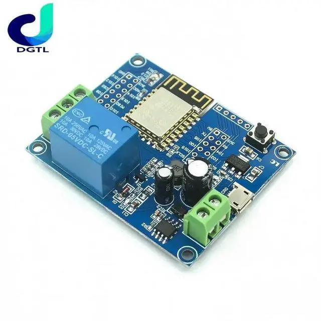 Alt view image 3 of 3 - DC5-80V Power Supply ESP8266 WiFi Single-Channel Relay Module ESP-12F Development Board