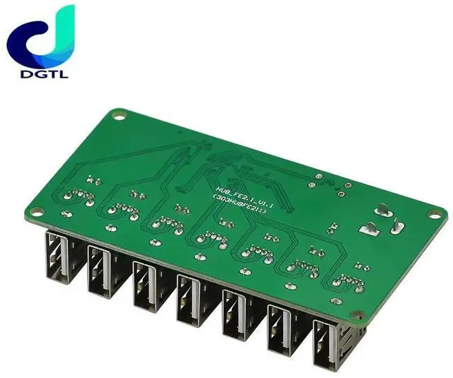 Alt view image 2 of 3 - USB HUB Splitter 1 to 7 Port USB Hub Seven Port USB Splitter Module with Power Supply USB 2.0 Expansion