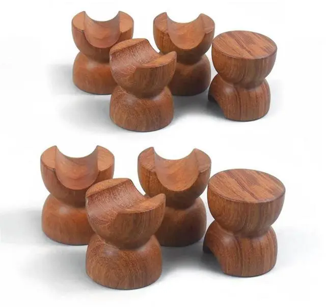 Main image of 8Pcs Hifi Audio Wood Audio Insulation Wire Bracket Line Support Speaker Cable Stand Holder Audio Cable Absorber Foot Pad