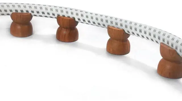 Alt view image 4 of 4 - 8Pcs Hifi Audio Wood Audio Insulation Wire Bracket Line Support Speaker Cable Stand Holder Audio Cable Absorber Foot Pad