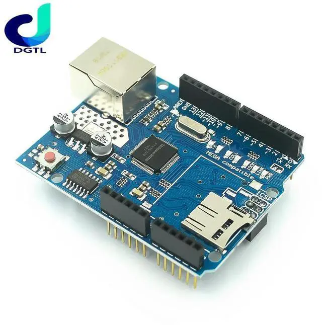 Alt view image 2 of 3 - Shield Ethernet Shield W5100 R3 FOR UNO Mega 2560 1280 328 UNR R3 only W5100 Development board