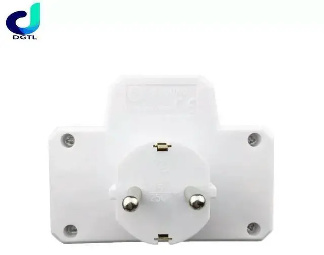 Alt view image 2 of 3 - 1Pc Durable ABS EU Standard Multiple Plug 16A 250V Double Socket Conversion Socket With Outlet Switch Plug Power Adapter Socket