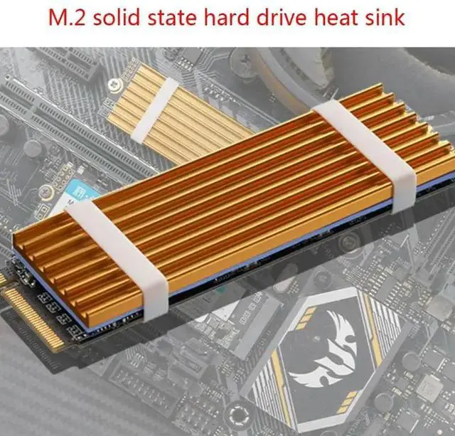 Alt view image 4 of 4 - Easy Installation Hard Disk Heat Sink for M.2 SSD NVMe Heat Sink Radiator for Computer PC