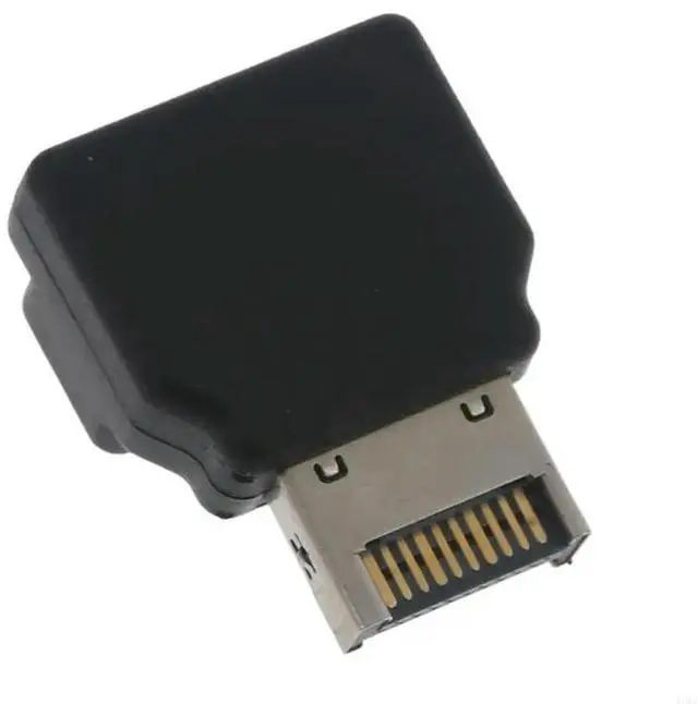 Alt view image 4 of 4 - Computer Motherboard Internal Connector USB 3.1 Type-E Female to Type-E Male 90 Degree Angled Adapter Wear Resistant