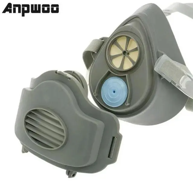 Alt view image 2 of 3 - Anti-dust Chemical Respirator Filter Gas Mask Set Industrial Paint Spraying Protective Mask Workplace Safety