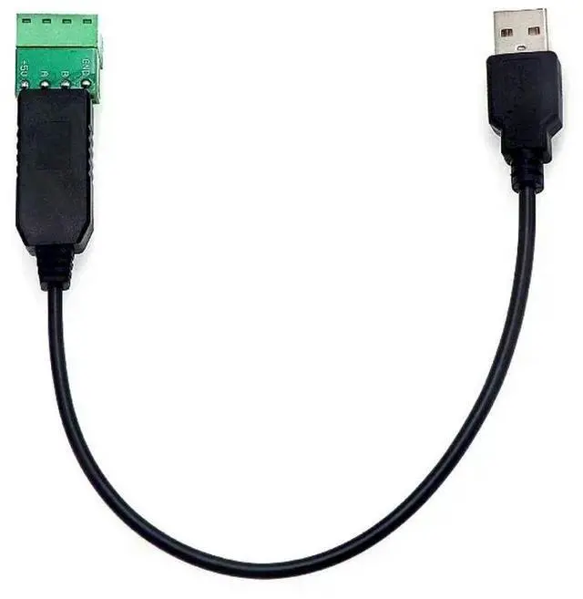 Alt view image 3 of 3 - USB to RS485 Converter Adapter Cable with Waterproof Tube for Industrial Meters PLCs Sensors - Serial Port Extension Cable