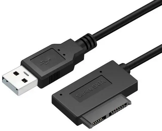 Alt view image 2 of 3 - SATA To USB2.0 Computer Optical Drive Convert Adapter Cable, 6+7P SATA To USB 2.0, Easy Drive Line, Notebook Optical Drive Line