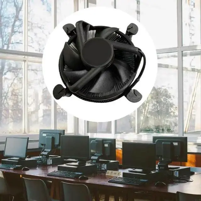 Alt view image 3 of 4 - CPU Cooler with 98mm CPU Fan Heatsink for LGA 1150/1151/1156/1155