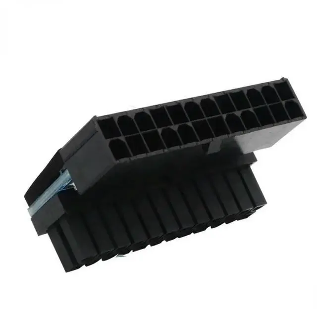 Main image of Modular 24 Pin to 24pin Power Plug Adapter for Power Supply Cables, ATX 24Pin 90 Degree Mainboard Motherboard Power Connectors