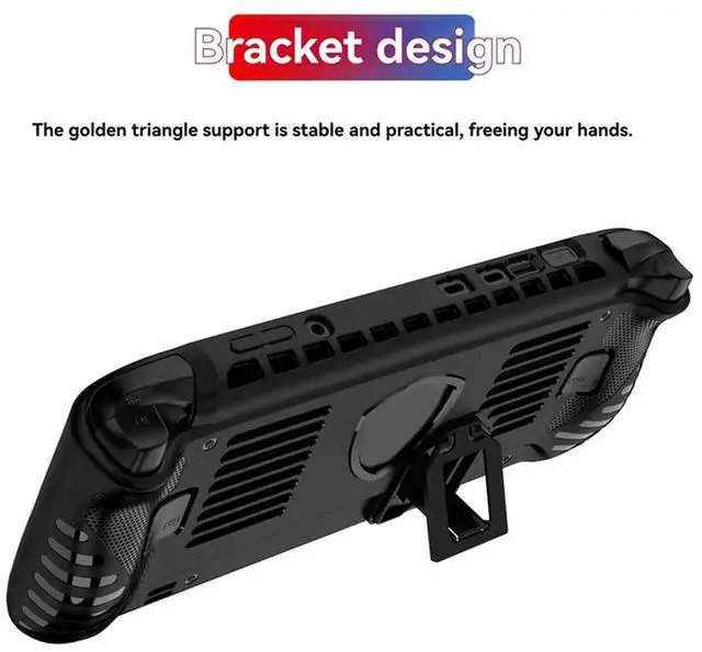 Alt view image 3 of 3 - For Claw 8 AI+ Handheld Game Console Protective Case Soft TPU Cover With Kickstand Anti-Scratch Features