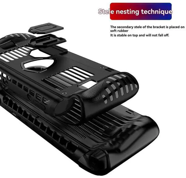 Alt view image 2 of 3 - For Claw 8 AI+ Handheld Game Console Protective Case Soft TPU Cover With Kickstand Anti-Scratch Features