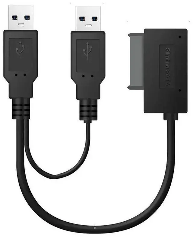 Alt view image 2 of 3 - 7+6Pin SATA To USB2.0 Easy Drive Cable, USB To SATA 13P, Notebook Optical Drive Cable