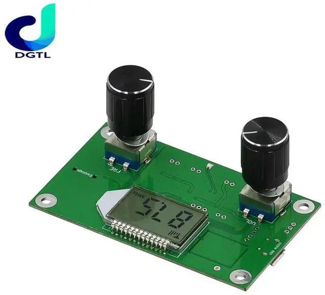 Main image of DSP PLL Digital Stereo FM Radio Receiver Module Board 87-108MHz With Serial Control Frequency Range 50Hz-18KHz Controller