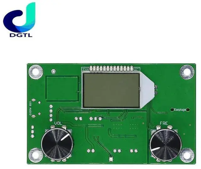 Alt view image 3 of 3 - DSP PLL Digital Stereo FM Radio Receiver Module Board 87-108MHz With Serial Control Frequency Range 50Hz-18KHz Controller