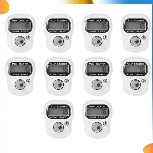Alt view image 4 of 4 - Kitchen Timer LED Finger Ring Counter Mini Quick Response Adjustable Circle LCD Display Counter