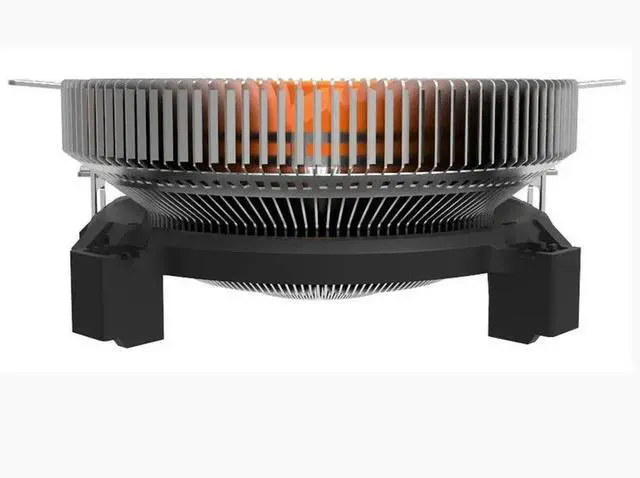 Alt view image 3 of 3 - CPU Cooler RGB 120mm PWM 4 Pin PC Radiator Quiet for LGA 1156 1155 AM3 CPU Cooling Fan