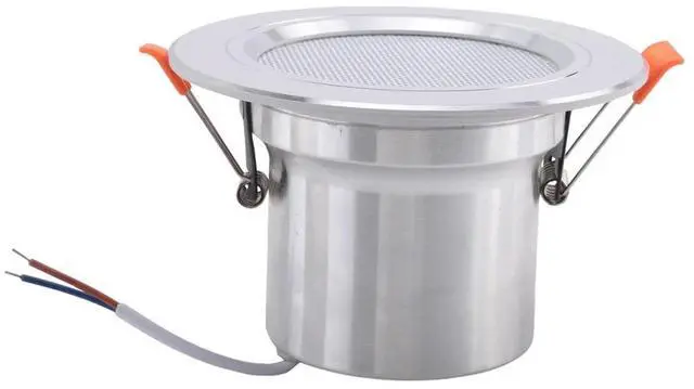 Alt view image 3 of 3 - 8Ohm 10W Bathroom Ceiling Speaker Background Music System Moisture-Proof Aluminum Can Fashion In-Ceiling Speaker Rich