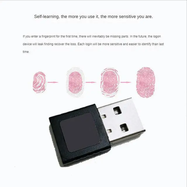 Alt view image 3 of 3 - Mini USB Fingerprint Reader Module Device USB Fingerprint Reader For 10 11 Hello Biometrics Security Key