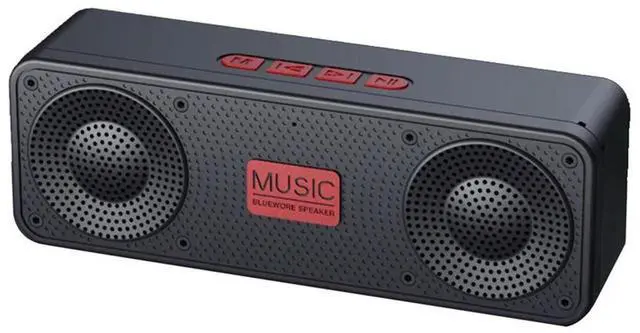 Alt view image 3 of 3 - Portable FM Radio Wireless Bluetooth 5.0 TWS Speaker Mini MP3 Music Player Support TF Card U Disk USB Charging Radio-B Rich