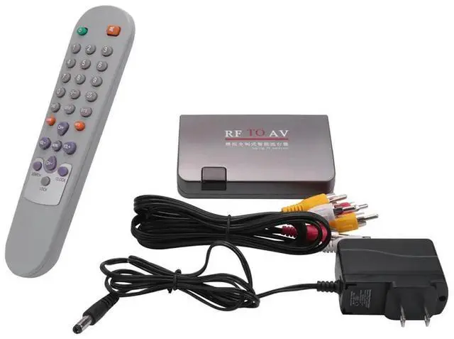 Alt view image 2 of 4 - 3X RF To AV Converter,Channel Selector,Booster,Cable TV To Projection TV,Video Port Supports Full System US Plug