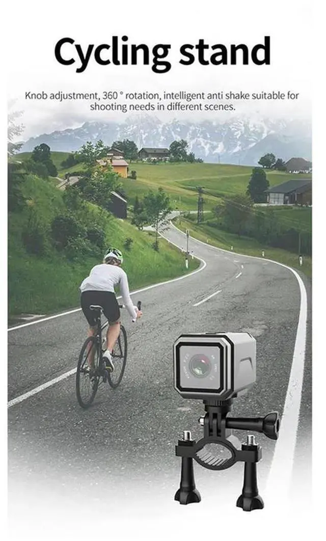 Alt view image 2 of 4 - Wearable Video Recorder 4K Ultra HD Mini Outdoor Sports Camera For Motorcycle Cam Bicycle Riding