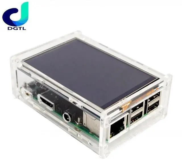 Alt view image 2 of 3 - 3.5" LCD TFT Touch Screen Display for for Raspberry Pi 3 Model B Board + Acrylic Case + Stylus