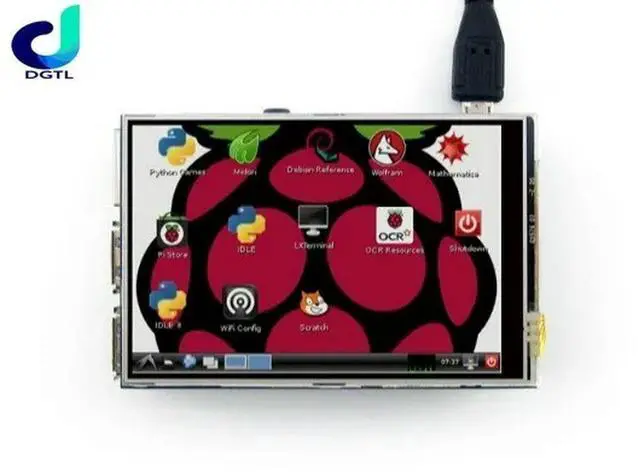 Alt view image 3 of 3 - 3.5" LCD TFT Touch Screen Display for for Raspberry Pi 3 Model B Board + Acrylic Case + Stylus