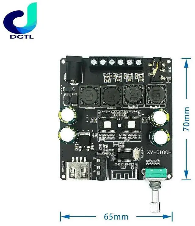 Alt view image 3 of 3 - Xinyi Sini Audio 100W HiFi level stereo For Bluetooth digital amplifier board module TPA3116