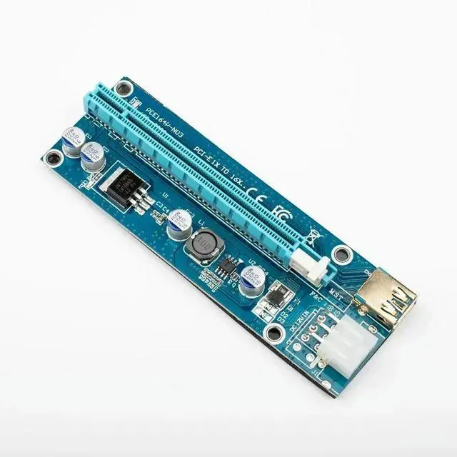 Main image of PCI-e 1X To 16X Adapter for BTC Mining, USB 3.0, 6Pin PCI-e Power Supply Cable, BTC Mining Express
