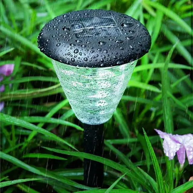 Alt view image 3 of 3 - Circle Shadow Garden Light Outdoor Solar Lamp Lawn Courtyard Landscape Ground Patio Yard Driveway Waterproof Solar Pathway Light