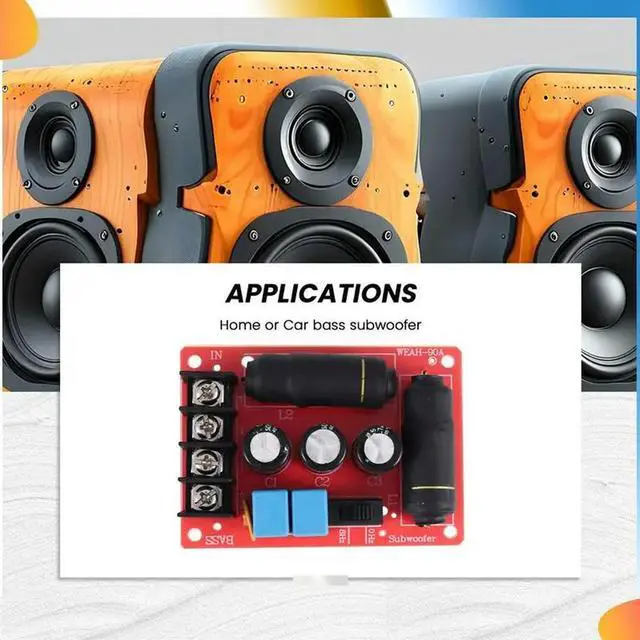 Alt view image 2 of 4 - Pure Bass Subwoofer Second-Order Crossover Speaker Frequency Divider DIY Home Theater