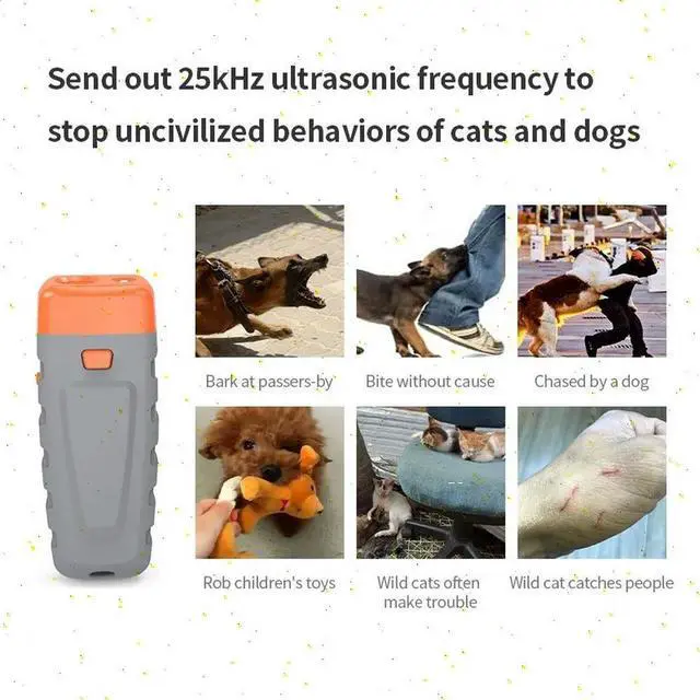Alt view image 2 of 3 - Anti Barking Device Ultrasonic Stop Dog Barking Device Pet Driving Away Dogs Cats Outdoor Preventing Dogs From Hurting People